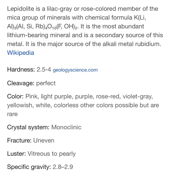 Lepidolite / Mica Crystal Set of 3 - Picture 13 of 14